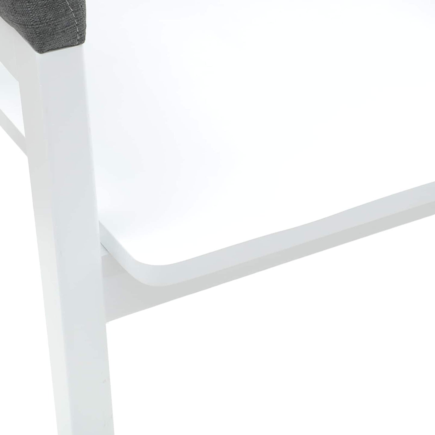 vidaXL Dining Chairs 2 pcs White 54 x 57 x 73 cm Solid Rubber Wood