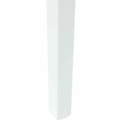 vidaXL Dining Chairs 2 pcs White 54 x 57 x 73 cm Solid Rubber Wood