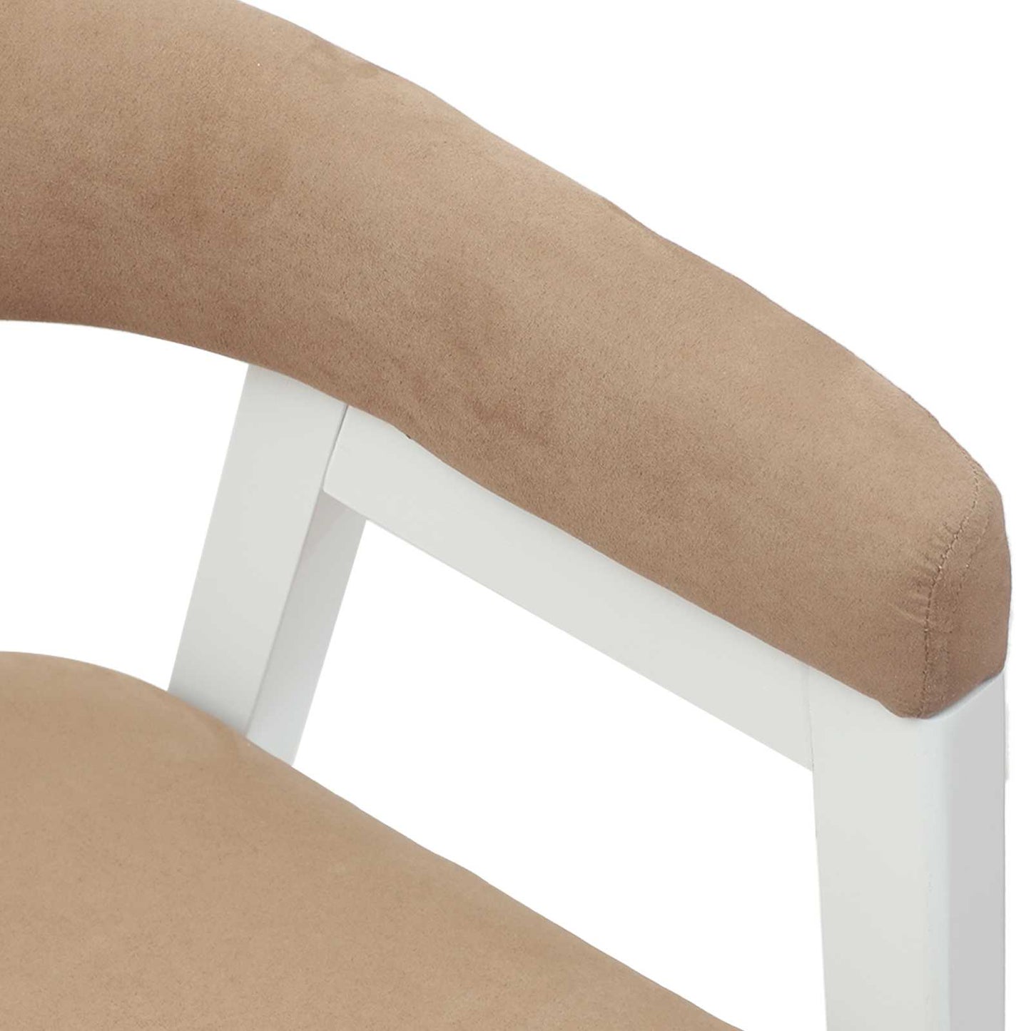 vidaXL Dining Chairs 2 pcs White 54 x 57 x 73 cm Solid Rubber Wood