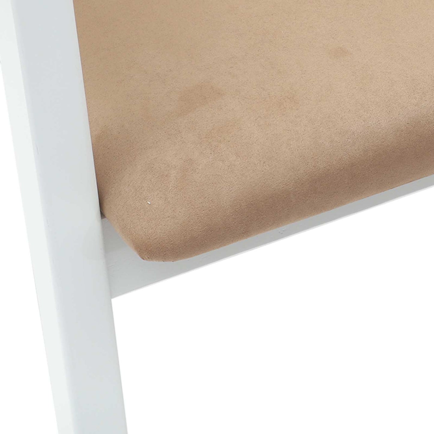 vidaXL Dining Chairs 2 pcs White 54 x 57 x 73 cm Solid Rubber Wood