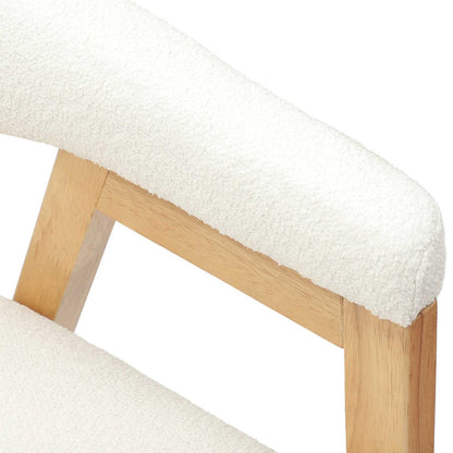 vidaXL Dining Chairs 2 pcs Natural 54 x 57 x 73 cm Solid Rubber Wood