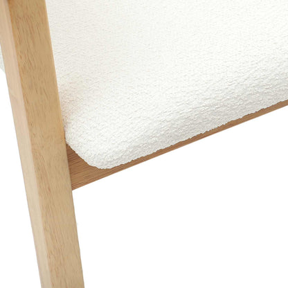 vidaXL Dining Chairs 2 pcs Natural 54 x 57 x 73 cm Solid Rubber Wood