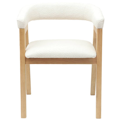 vidaXL Dining Chairs 2 pcs Natural 54 x 57 x 73 cm Solid Rubber Wood