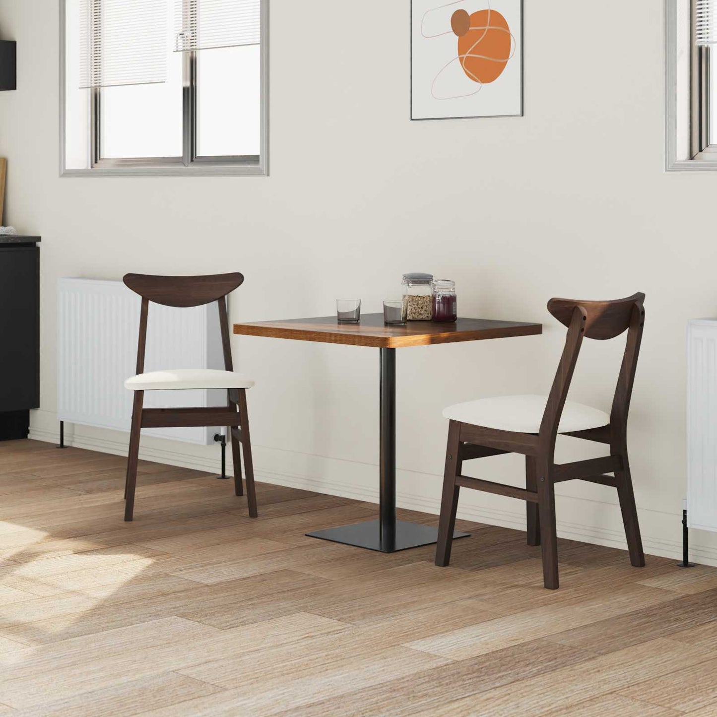 vidaXL Dining Chairs 2 pcs Light Brown 42 x 47.5 x 81 cm