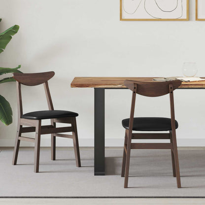 vidaXL Dining Chairs 2 pcs Light Brown 42 x 47.5 x 81 cm