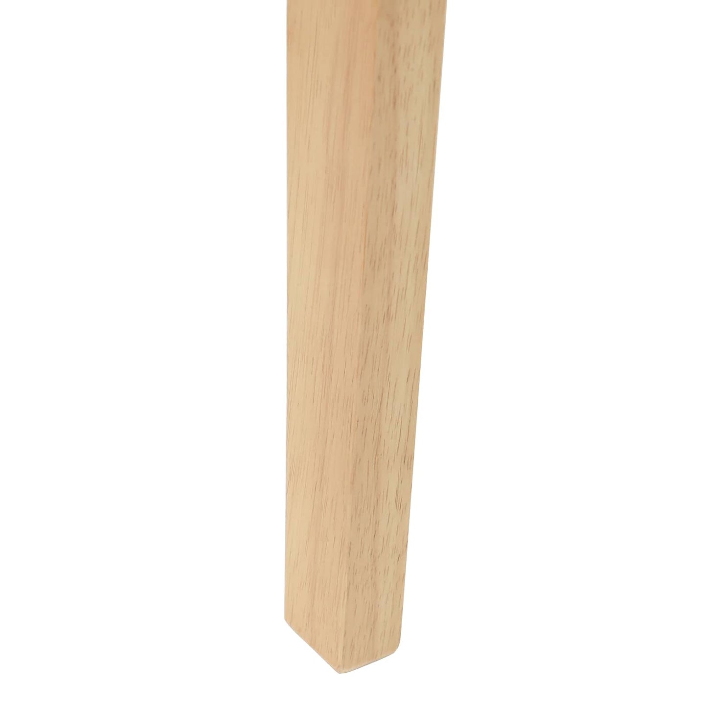 vidaXL Dining Chairs 2 pcs Natural 42 x 47.5 x 81 cm Solid Rubber Wood