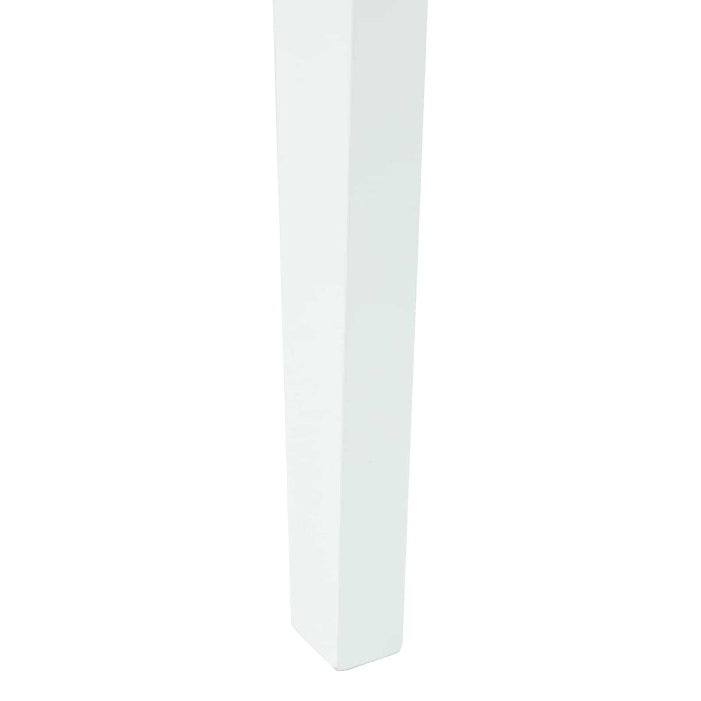 vidaXL Dining Chairs 2 pcs White 42 x 47.5 x 81 cm Solid Rubber Wood