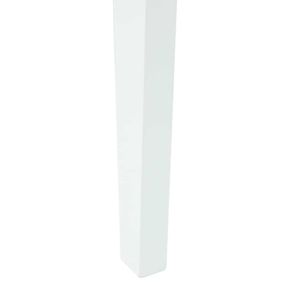 vidaXL Dining Chairs 2 pcs White 42 x 47.5 x 81 cm Solid Rubber Wood