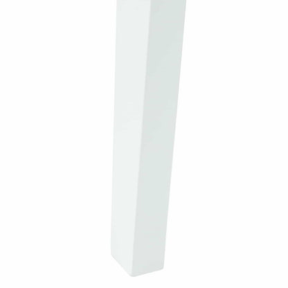 vidaXL Dining Chairs 2 pcs White 42 x 47.5 x 81 cm Solid Rubber Wood