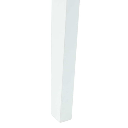 vidaXL Dining Chairs 2 pcs White 42 x 47.5 x 81 cm Solid Rubber Wood