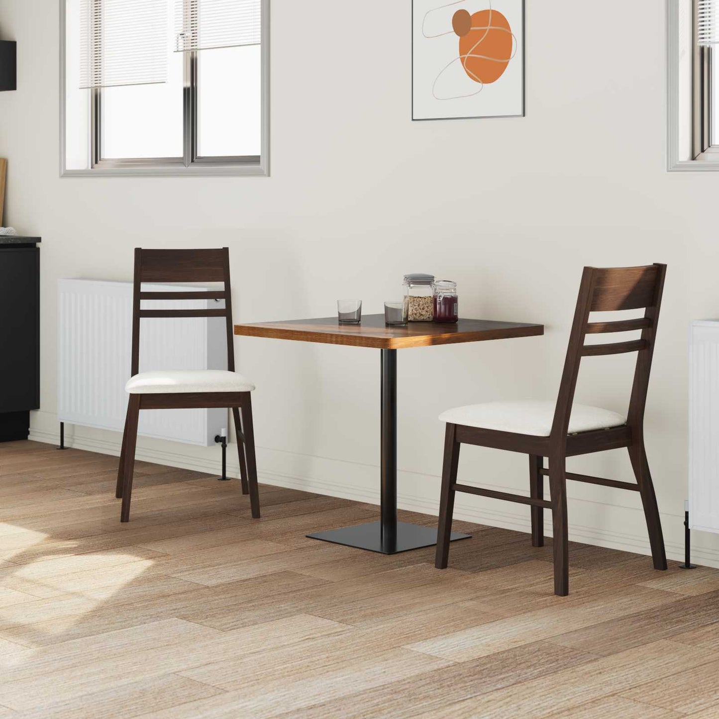 vidaXL Dining Chairs 2 pcs Light Brown 43 x 54 x 89 cm