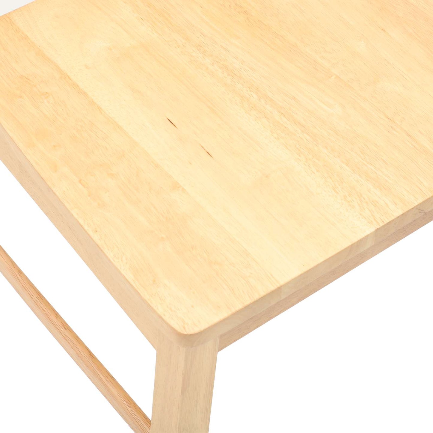 vidaXL Dining Chairs 2 pcs Natural 43 x 54 x 89 cm Solid Rubber Wood