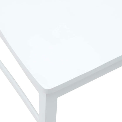 vidaXL Dining Chairs 2 pcs White 43 x 54 x 89 cm Solid Rubber Wood