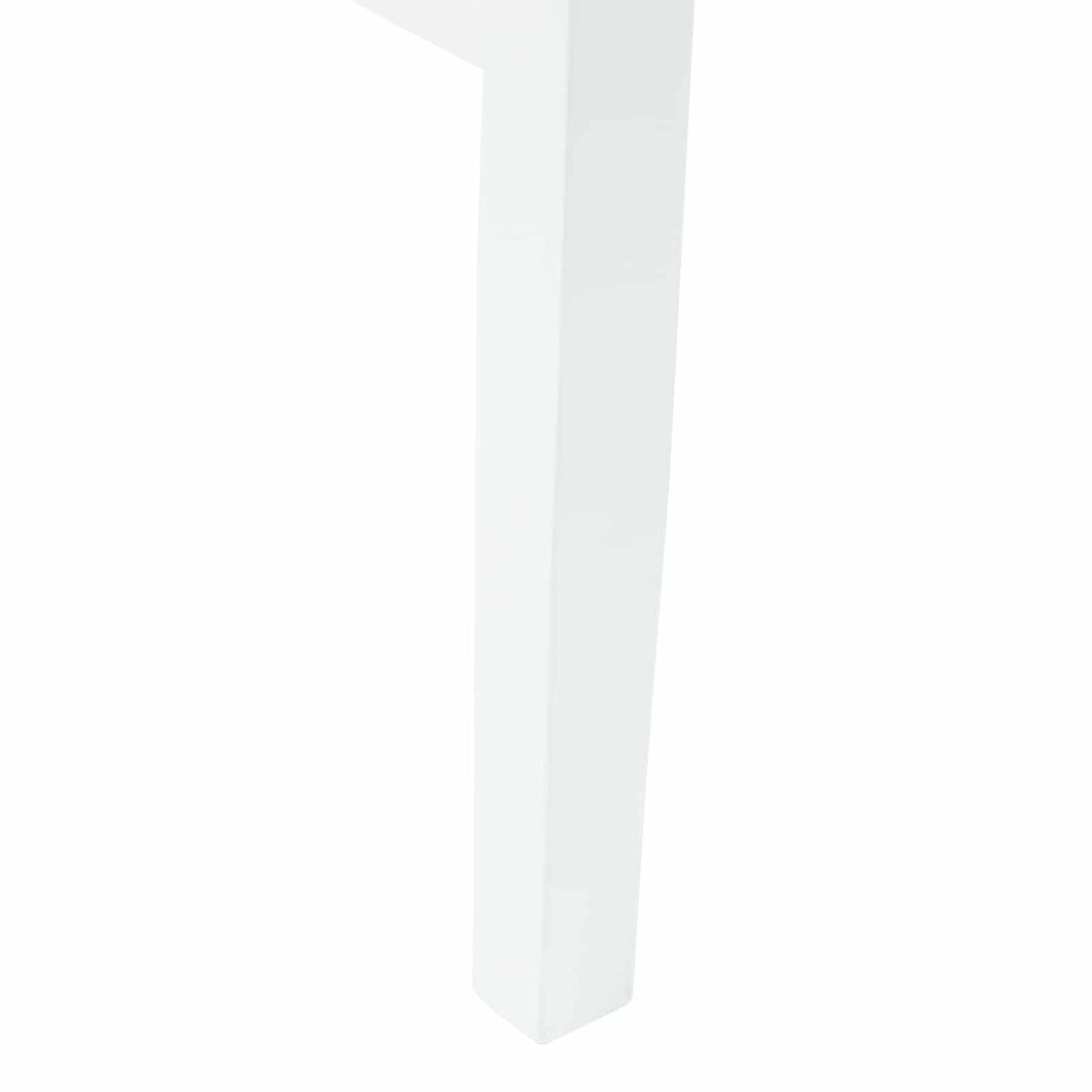 vidaXL Dining Chairs 2 pcs White 43 x 54 x 89 cm Solid Rubber Wood