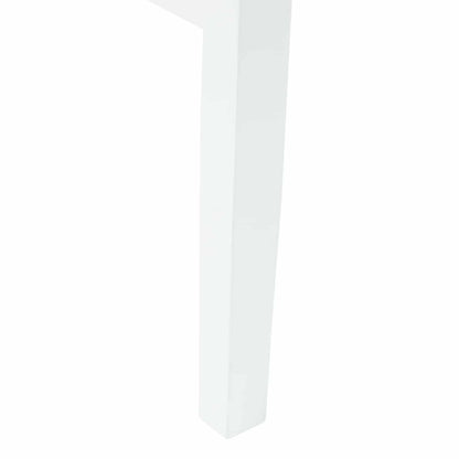 vidaXL Dining Chairs 2 pcs White 43 x 54 x 89 cm Solid Rubber Wood