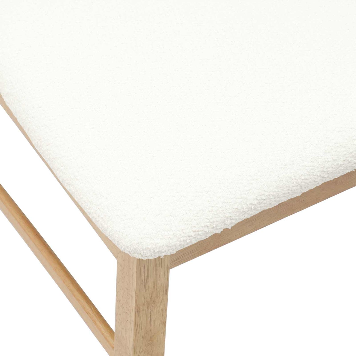 vidaXL Dining Chairs 2 pcs Natural 43 x 54 x 89 cm Solid Rubber Wood