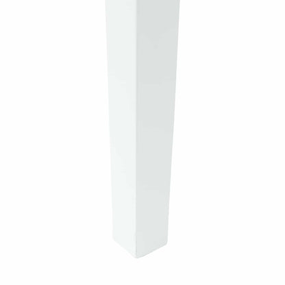 vidaXL Dining Chairs 2 pcs White 50 x 52.5 x 91 cm Solid Rubber Wood