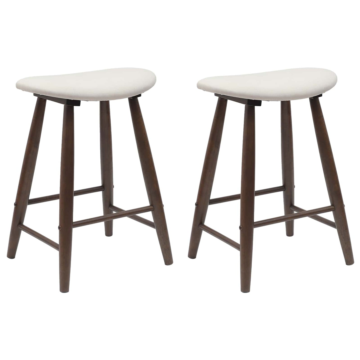 vidaXL Dining Chairs 2 pcs Light Brown 46 x 37 x 63 cm