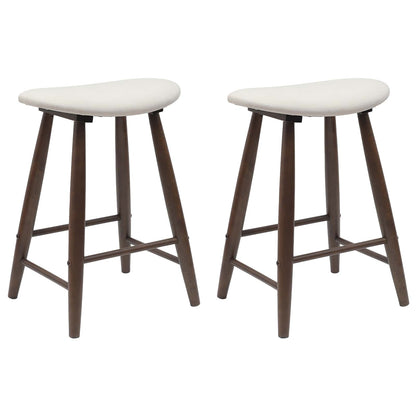 vidaXL Dining Chairs 2 pcs Light Brown 46 x 37 x 63 cm