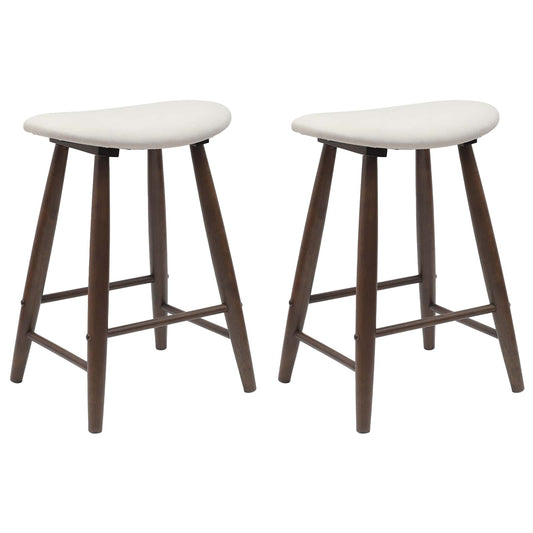 vidaXL Dining Chairs 2 pcs Light Brown 46 x 37 x 63 cm