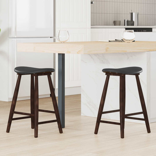 vidaXL Dining Chairs 2 pcs Light Brown 46 x 37 x 63 cm