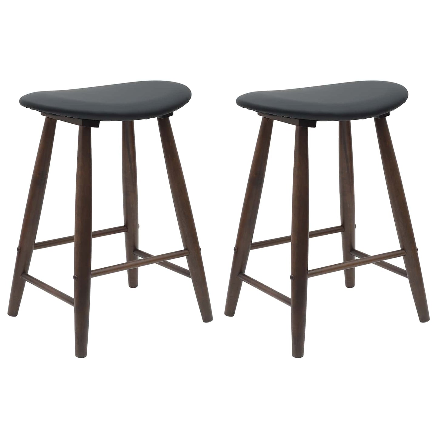vidaXL Dining Chairs 2 pcs Light Brown 46 x 37 x 63 cm
