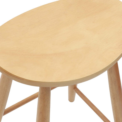 vidaXL Dining Chairs 2 pcs Natural 46 x 37 x 63 cm Solid Rubber Wood