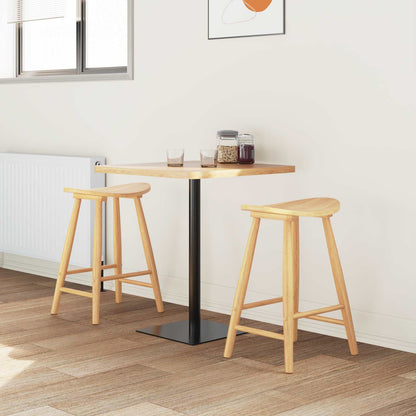 vidaXL Dining Chairs 2 pcs Natural 46 x 37 x 63 cm Solid Rubber Wood