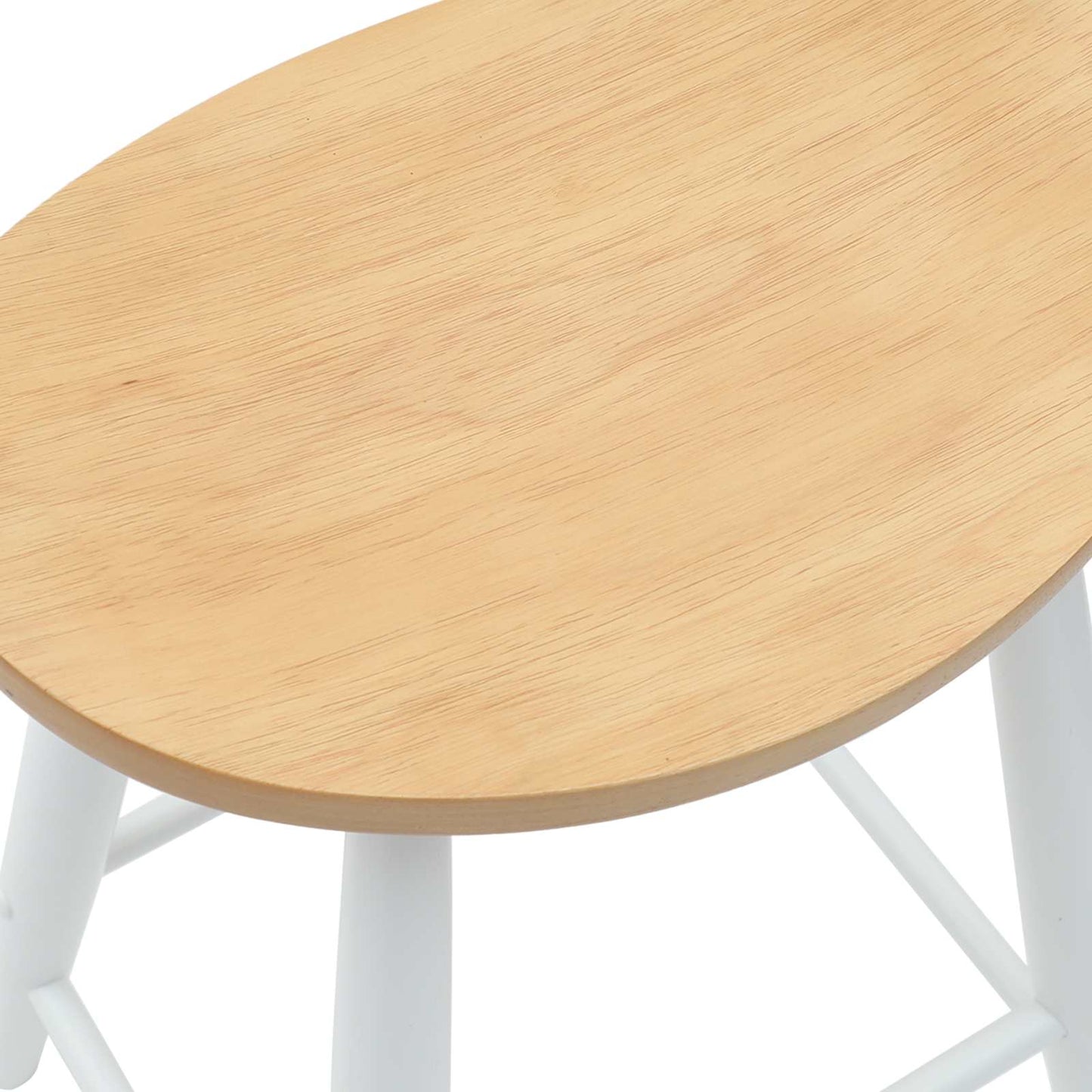 vidaXL Dining Chairs 2 pcs White 46 x 37 x 63 cm Solid Rubber Wood