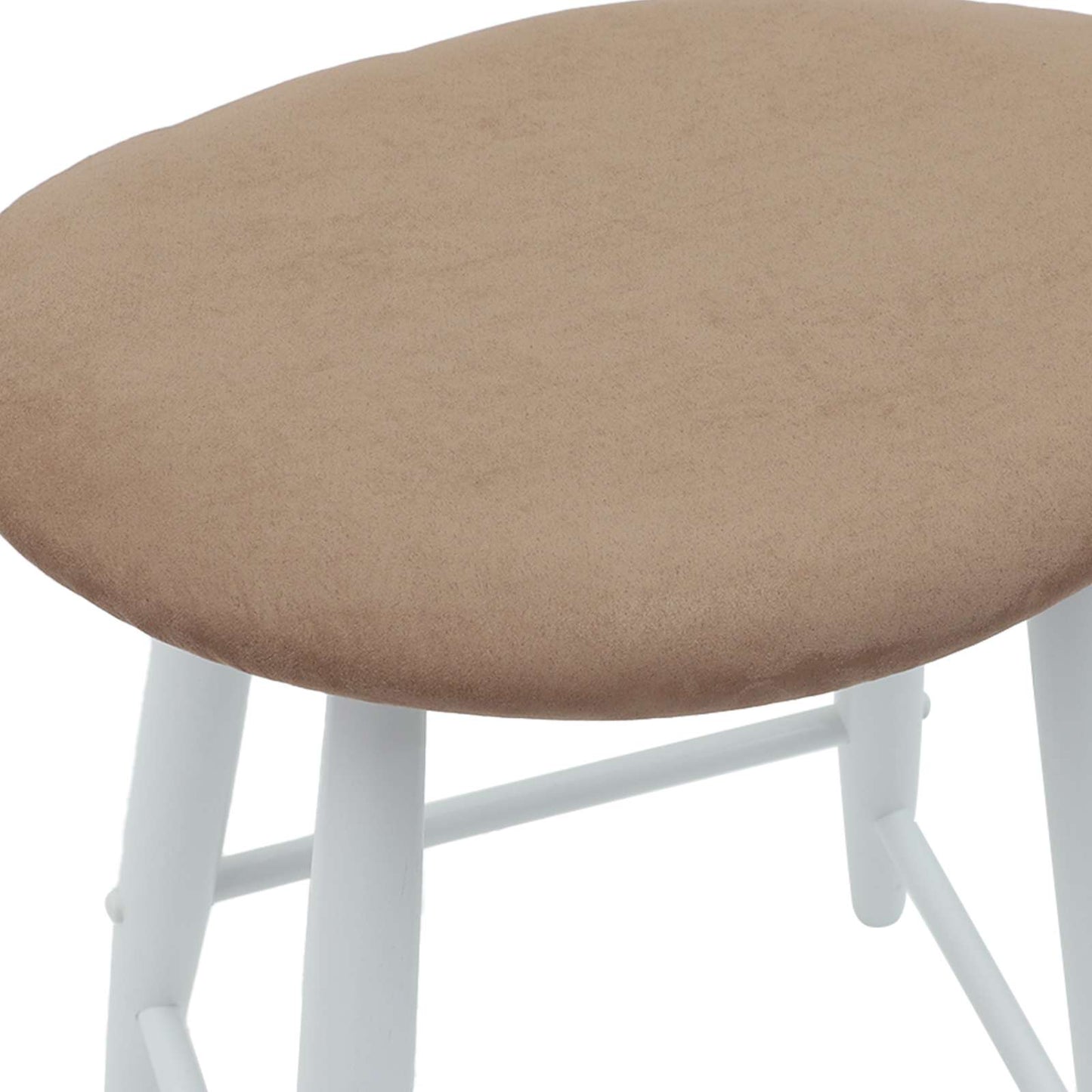 vidaXL Dining Chairs 2 pcs White 46 x 37 x 63 cm Solid Rubber Wood