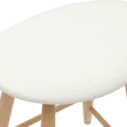 vidaXL Dining Chairs 2 pcs Natural 46 x 37 x 63 cm Solid Rubber Wood