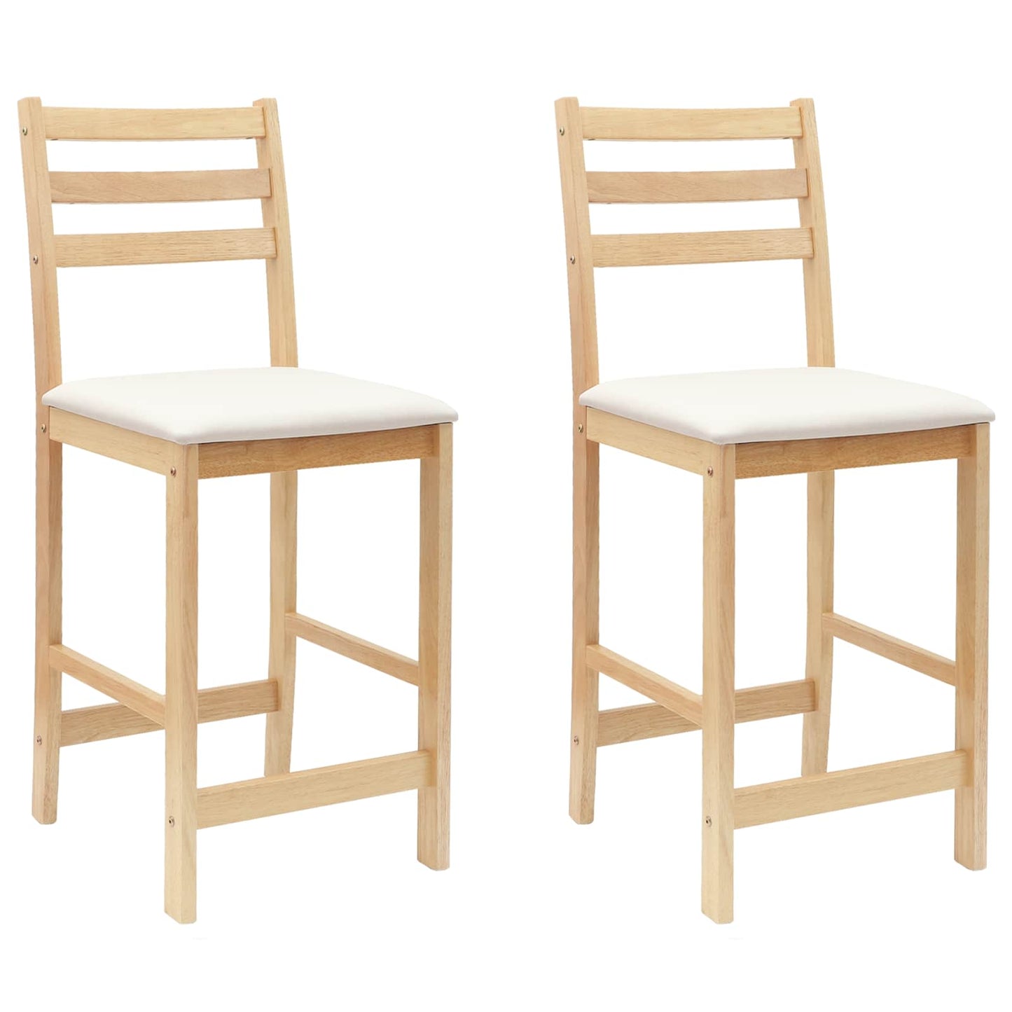 vidaXL Dining Chairs 2 pcs Natural 40 x 47.5 x 99.5 cm
