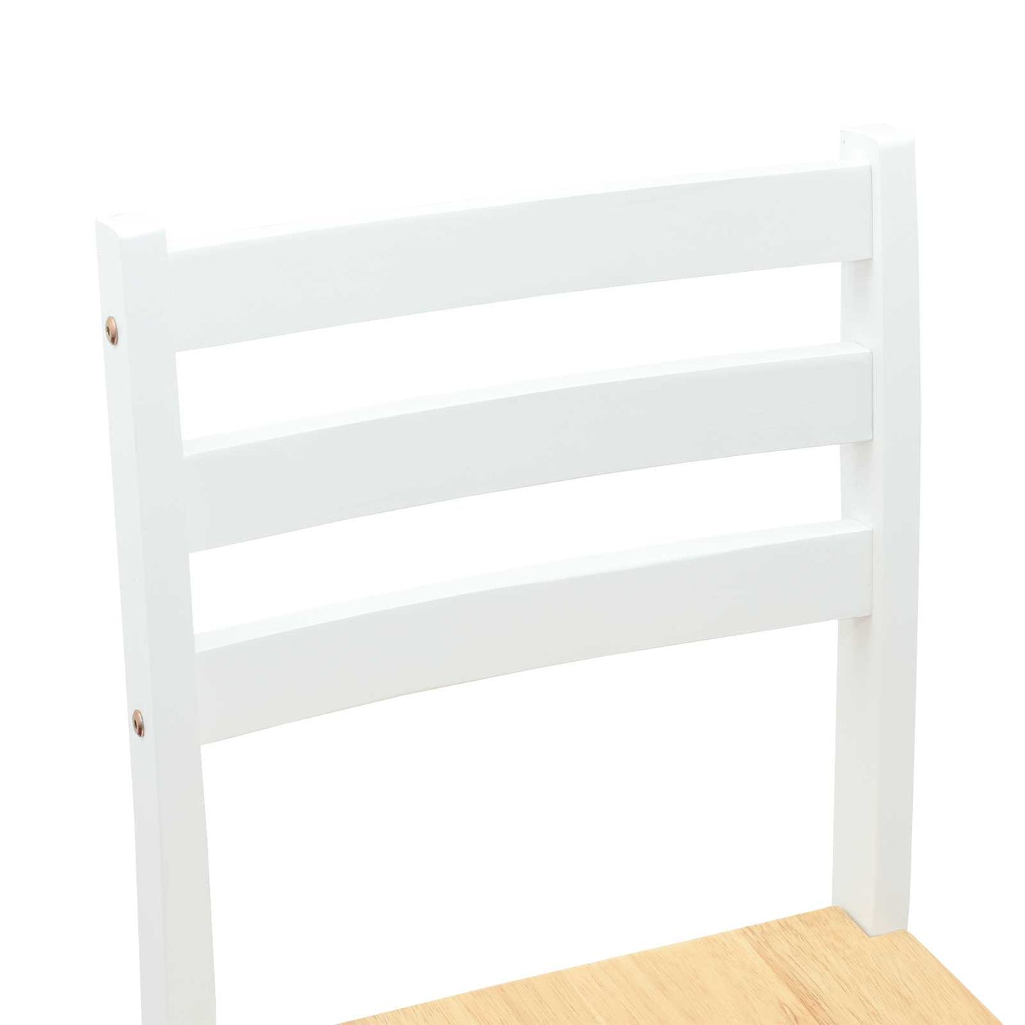 vidaXL Dining Chairs 2 pcs Solid Rubber Wood White 40 x 47.5 x 99.5 cm
