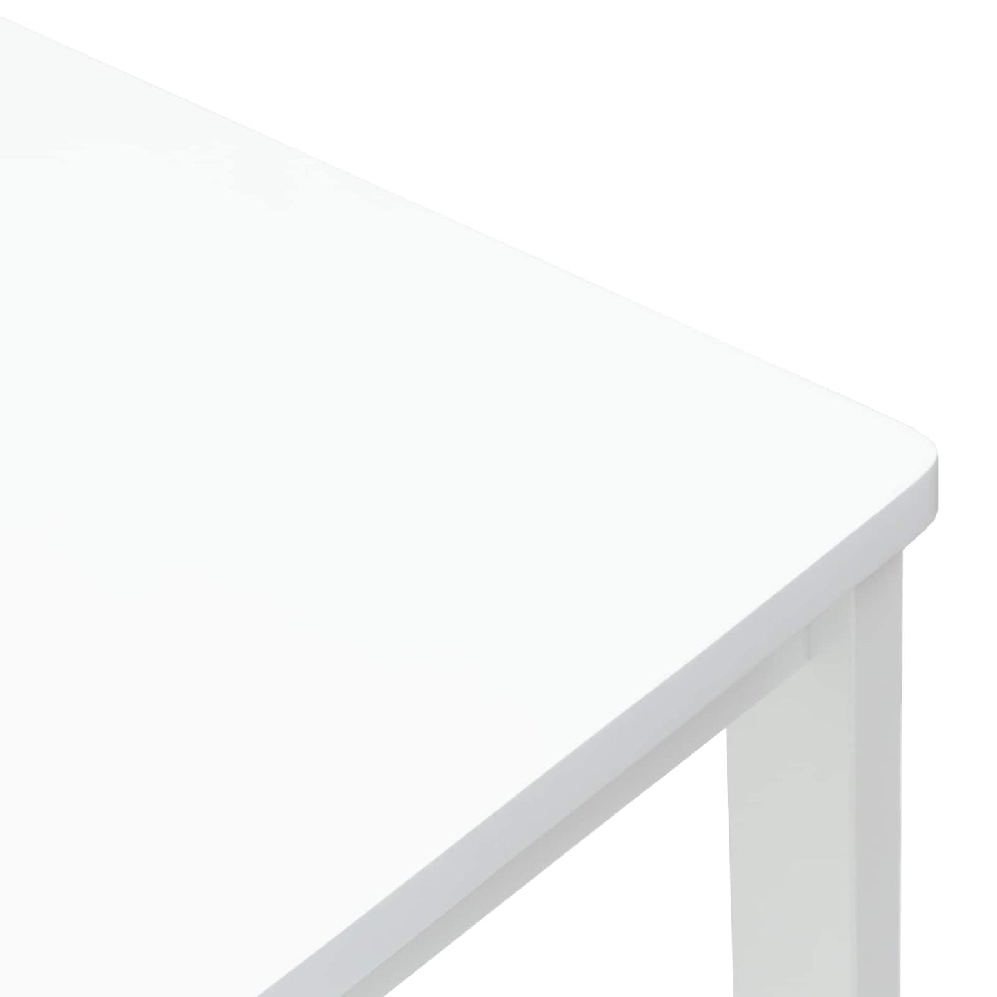 vidaXL Dining Chairs 2 pcs White 40 x 47.5 x 99.5 cm Solid Rubber Wood