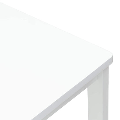 vidaXL Dining Chairs 2 pcs White 40 x 47.5 x 99.5 cm Solid Rubber Wood