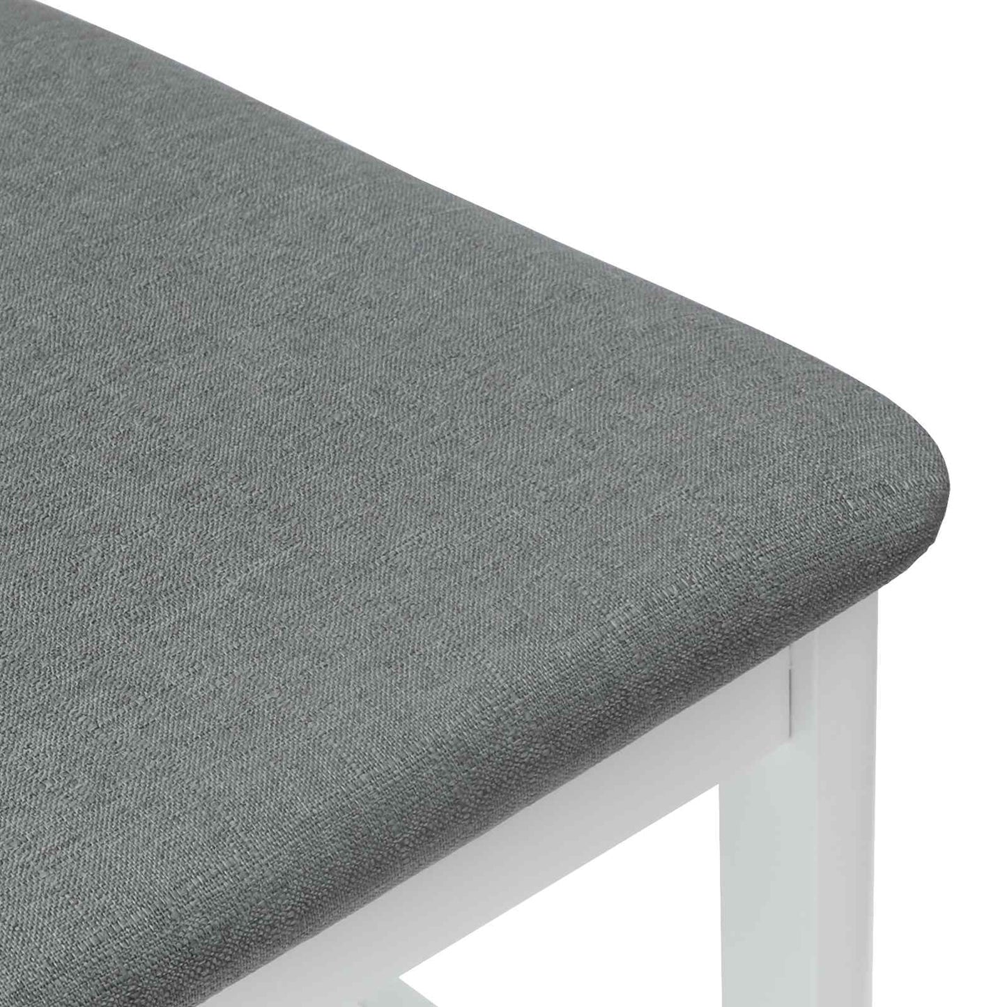 vidaXL Dining Chairs 2 pcs White 48 x 49 x 95 cm Solid Rubber Wood
