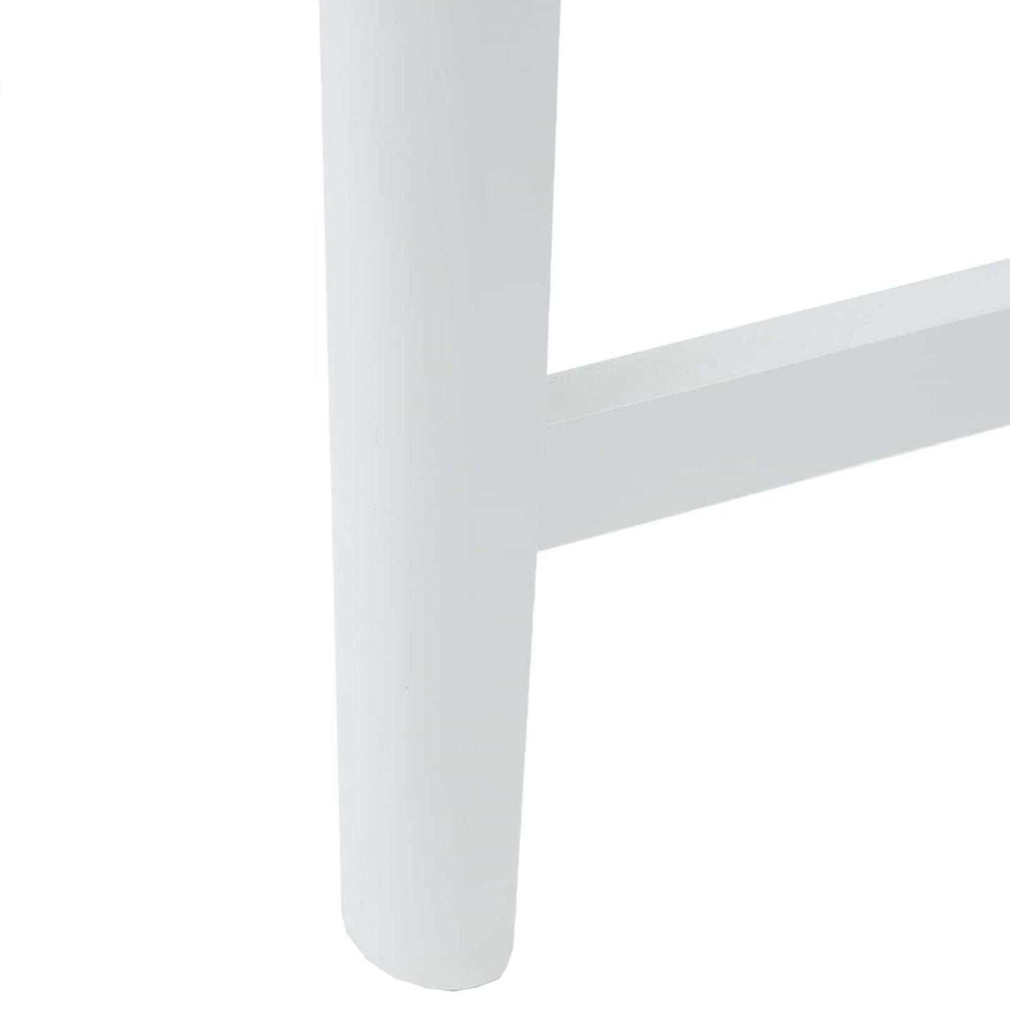 vidaXL Dining Chairs 2 pcs White 48 x 49 x 95 cm Solid Rubber Wood
