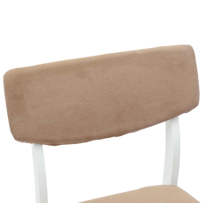 vidaXL Dining Chairs 2 pcs White 48 x 49 x 95 cm Solid Rubber Wood