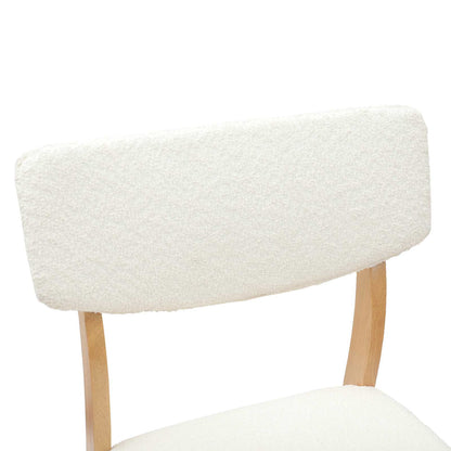 vidaXL Dining Chairs 2 pcs Natural 48 x 49 x 95 cm Solid Rubber Wood