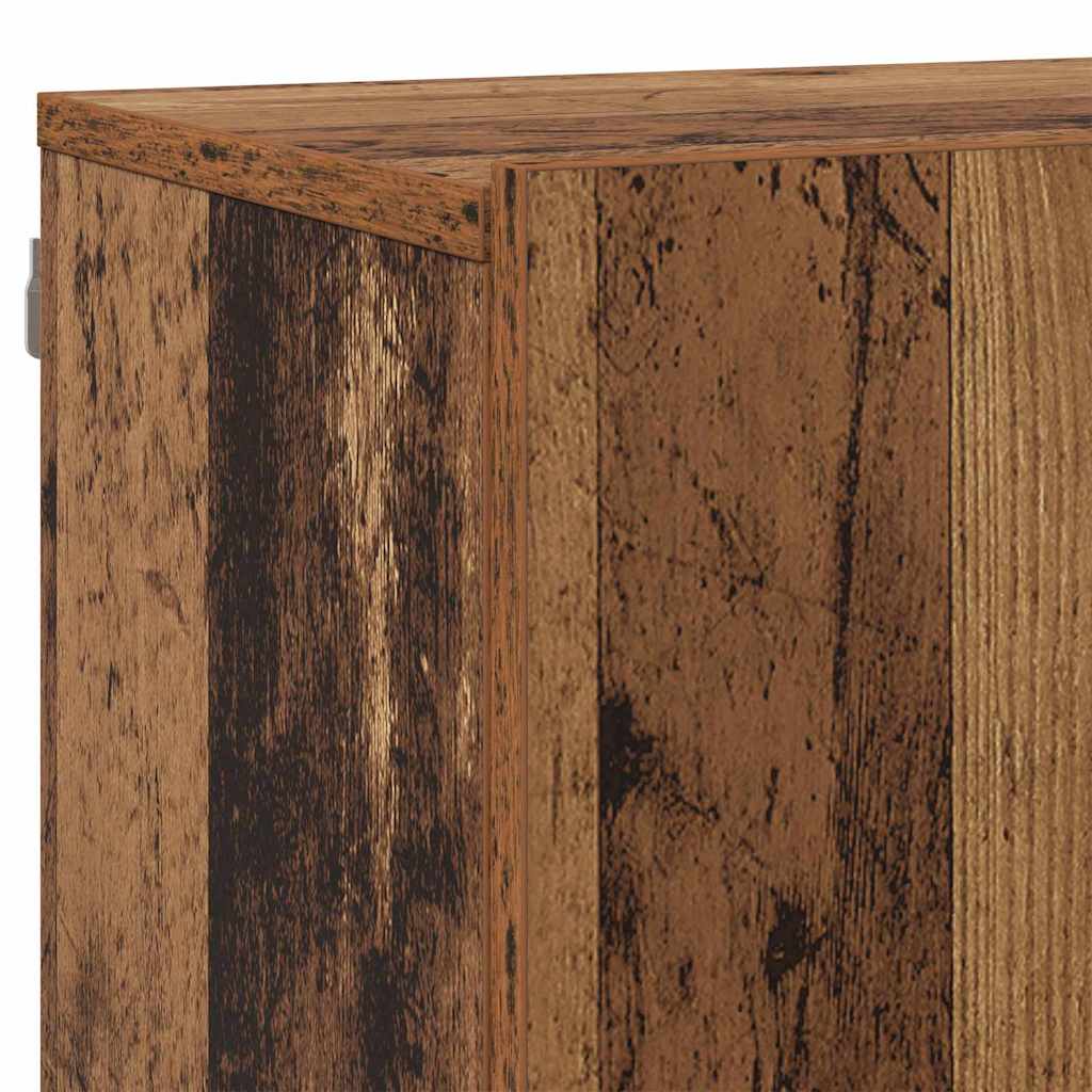 vidaXL TV Units Wall-mounted 6 pcs Old wood Engineered wood