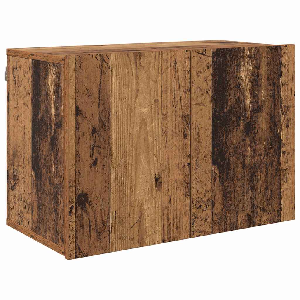 vidaXL TV Units Wall-mounted 6 pcs Old wood Engineered wood