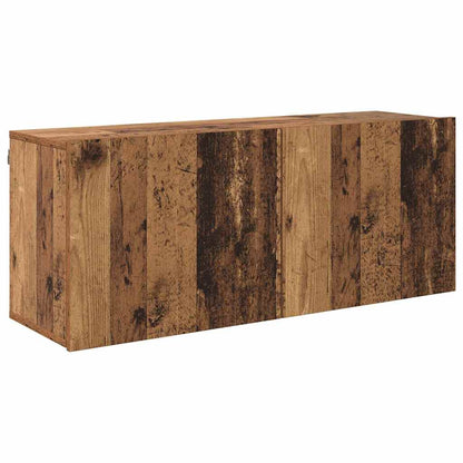 vidaXL TV Units Wall-mounted 6 pcs Old wood Engineered wood