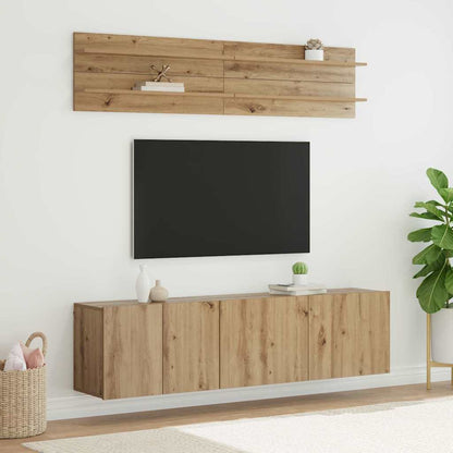 vidaXL TV Units 6 pcs Artisan oak Engineered wood