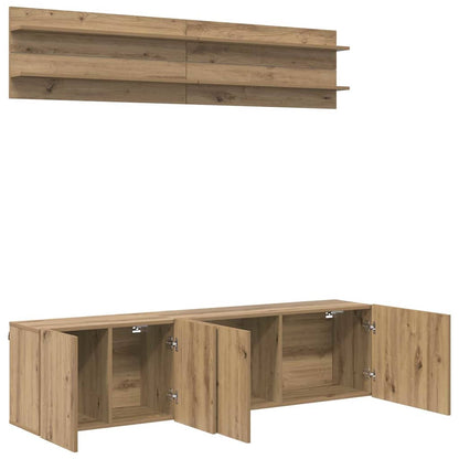 vidaXL TV Units 6 pcs Artisan oak Engineered wood
