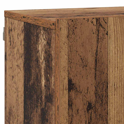 vidaXL TV Wall Units with LED with LED 5 pcs Old wood Engineered Wood