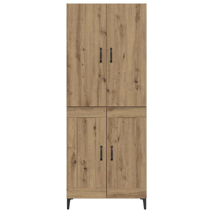 vidaXL Highboard Artisan Oak 69.5 x 34 x 180 cm Engineered Wood