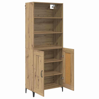 vidaXL Highboard 2 pcs Artisan oak Engineered Wood