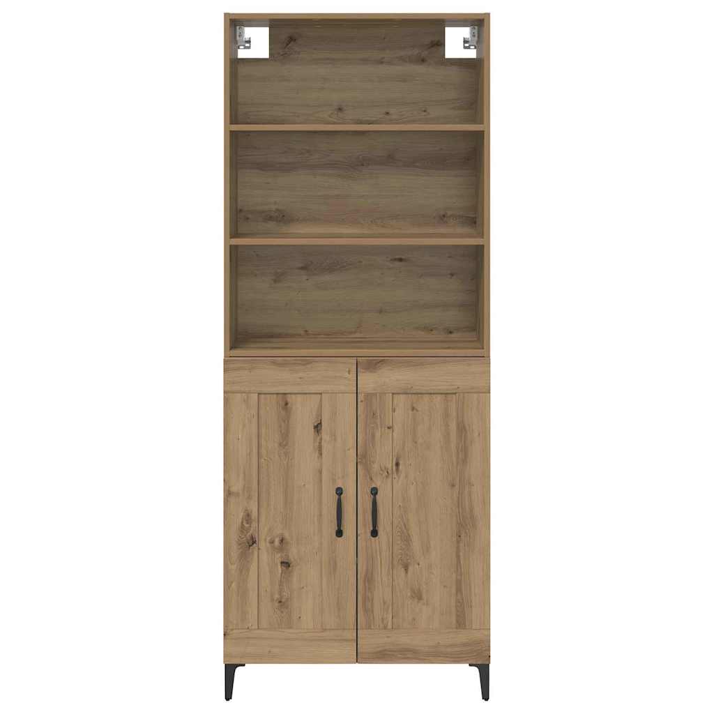 vidaXL Highboard 2 pcs Artisan oak Engineered Wood