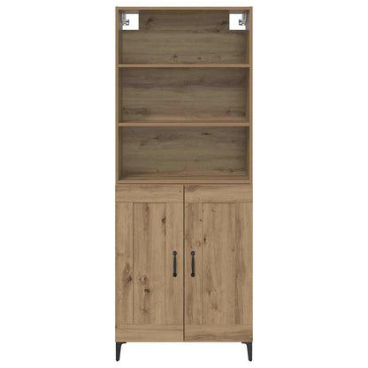 vidaXL Highboard 2 pcs Artisan oak Engineered Wood