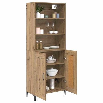 vidaXL Highboard 2 pcs Artisan oak Engineered Wood